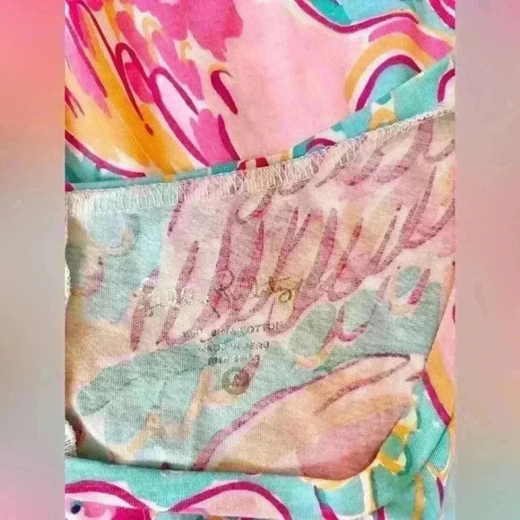 Lilly Pulitzer Linden A-Line Peel and Eat Three Quarter Sleeve T-Shirt Dress - Picture 5 of 7